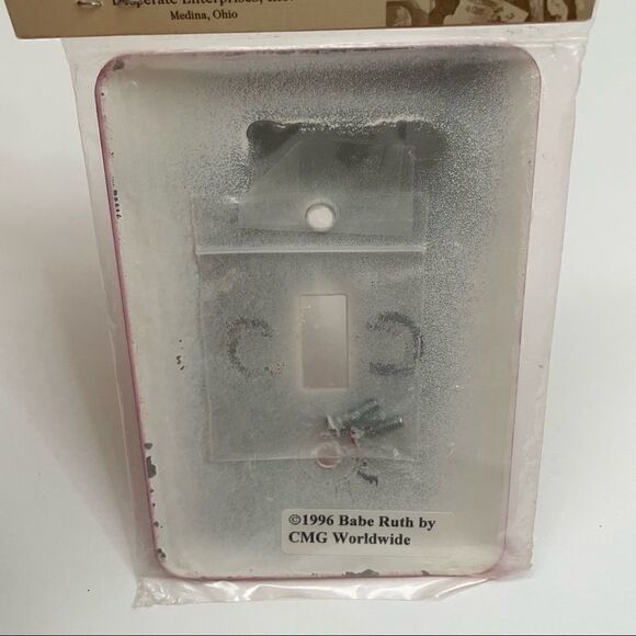 🖤 Red Rock Cola Babe Ruth Decorative Light Switch Cover - Picture 4 of 4